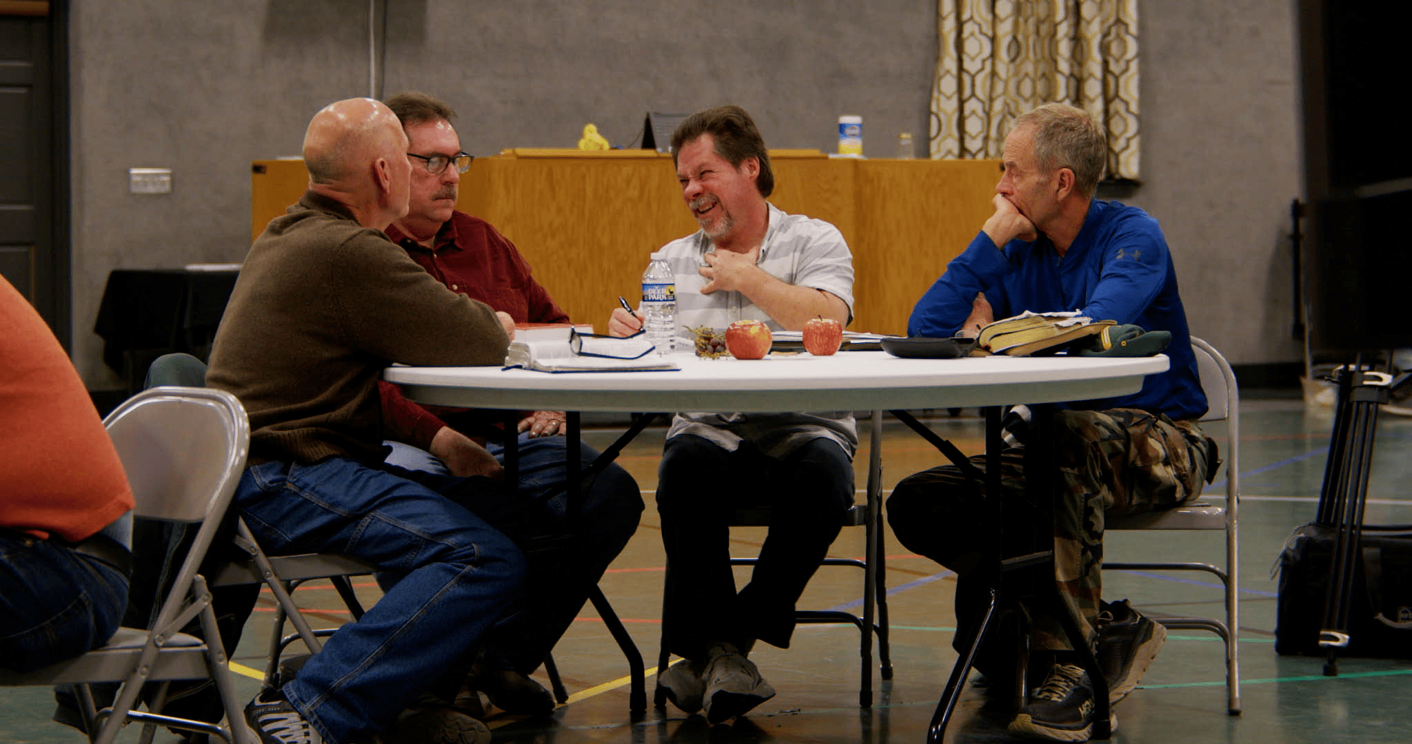 A small group of ManTime participants.